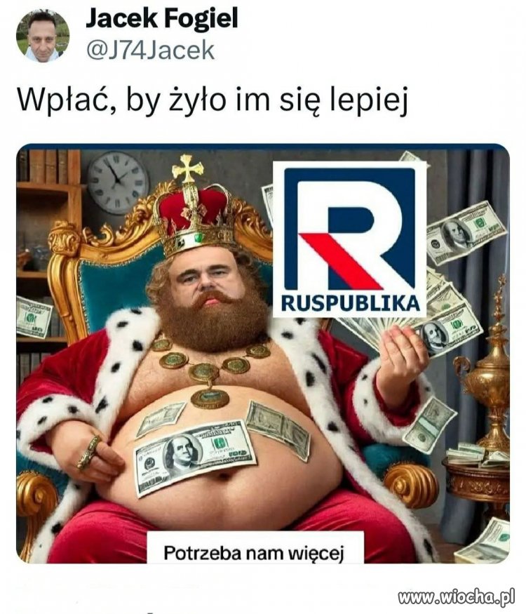 Coraz mniej rubelków od Putina ...