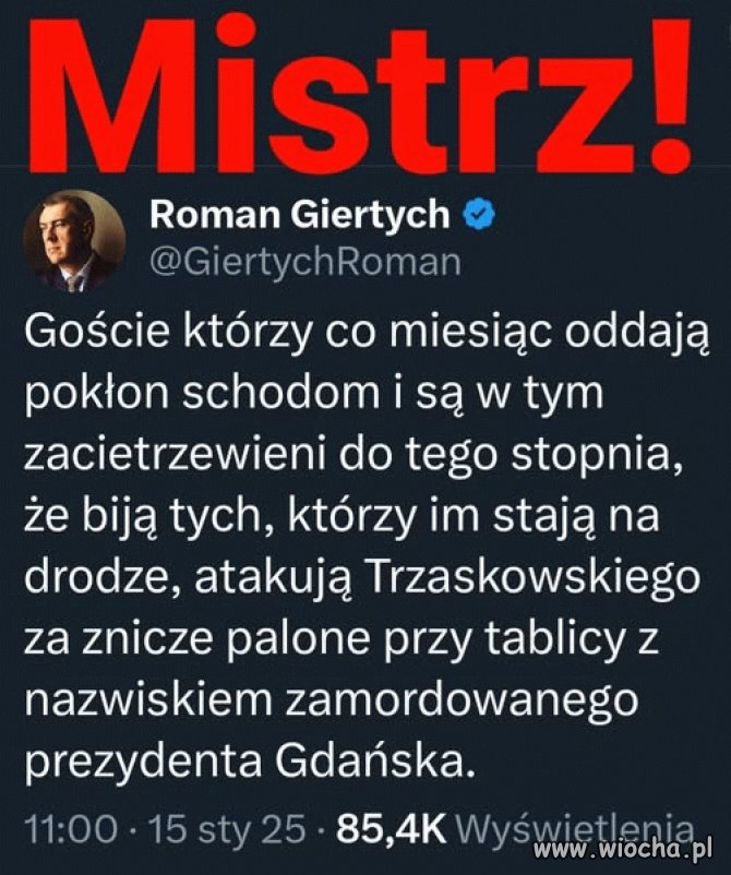 Roman jak zawsze celnie