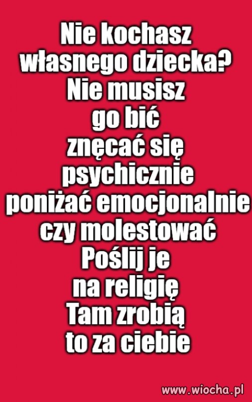 Kaprawym okiem ateisty patrząc ...