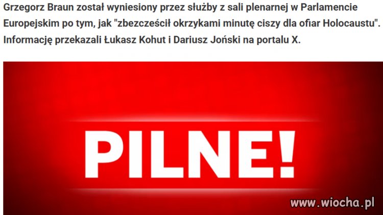 Było oczywiste że Braun coś odwali