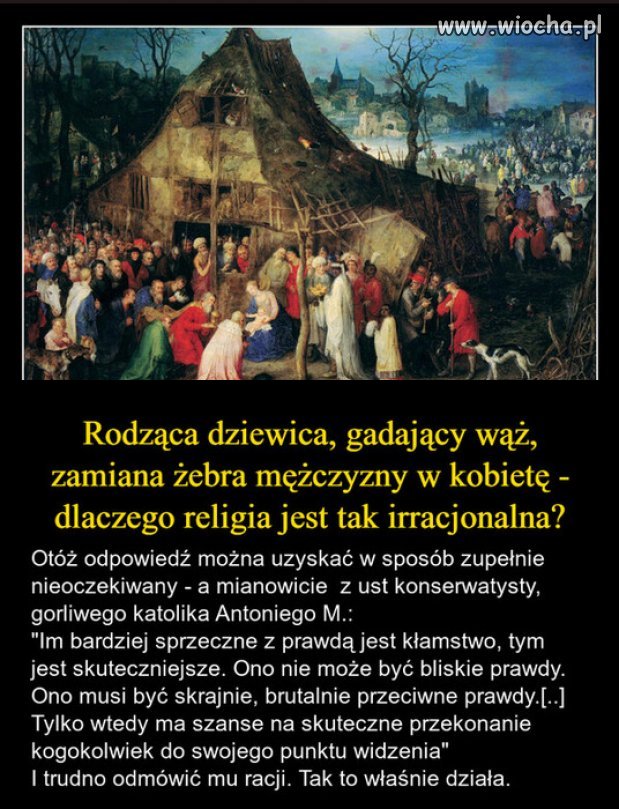 Nie szukajcie logiki w religii...bo jej tam nie znajdziecie!
