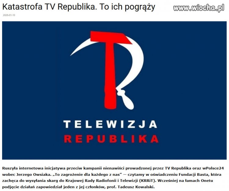 Hołota propagandy PiSu Kaczyńskiego, przedobrzyła!