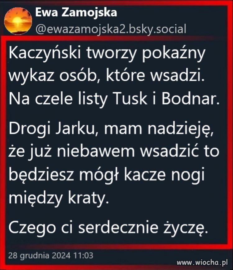 Ja mu życzę tego samego i dodatkowo 