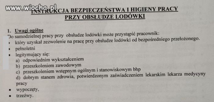 Lodówka nie dla każdego