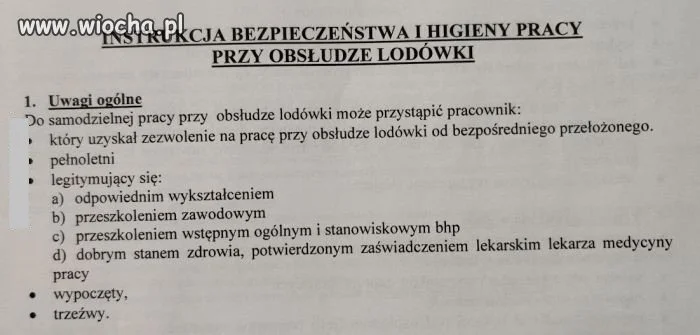 Lodówka nie dla każdego