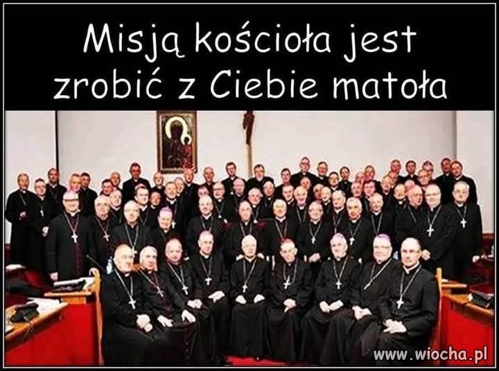...ale do kościoła nikt za łeb nie ciągnie