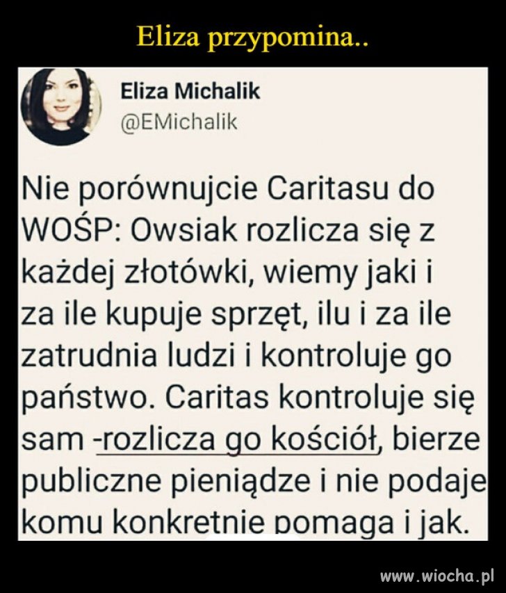 Caritas zbiera głównie dla siebie. Dodatkowo ...