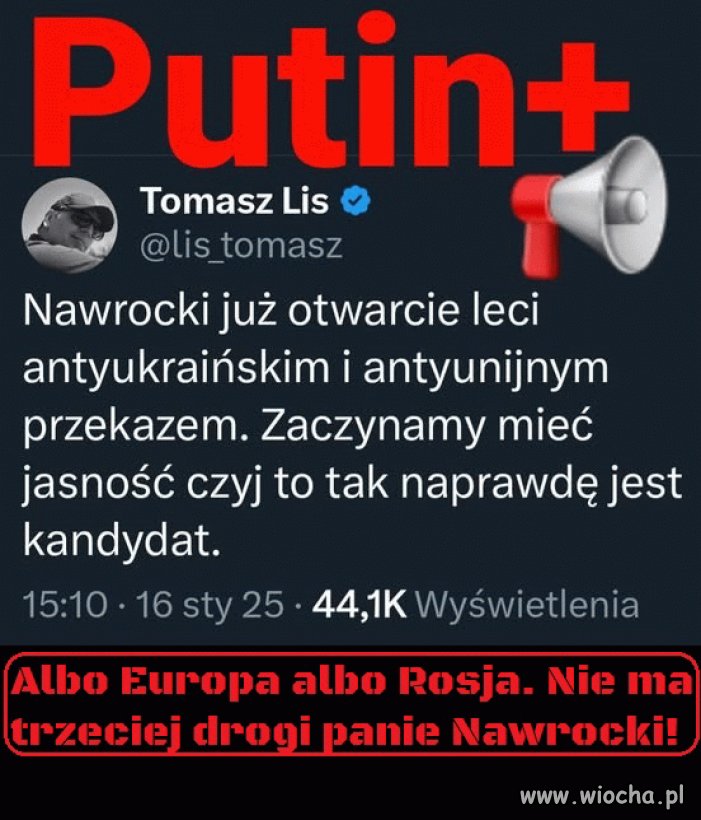 A może ten Nawrocki to ruski agent?