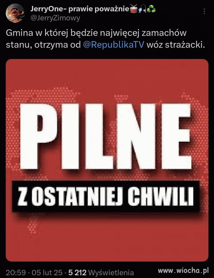 I będzie mogła postawić obiad Sakiewiczowi