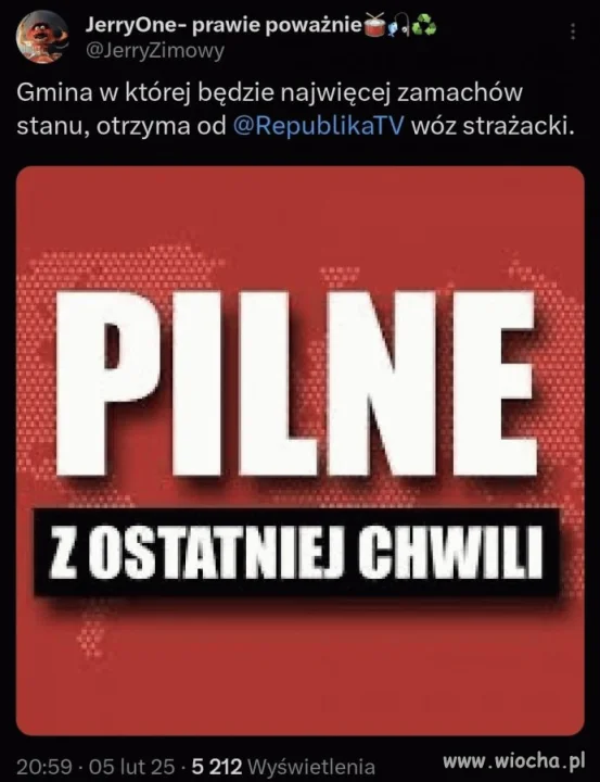 I będzie mogła postawić obiad Sakiewiczowi