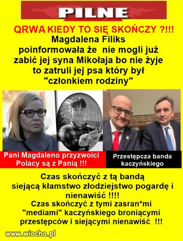 Miłość bliźniego i chrześcijańskie wartości hołoty PiSu!