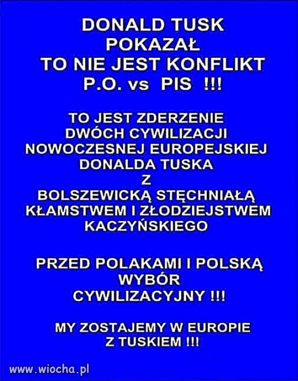 Konflikt zacofanej ciemnoty z europejską cywilizacją!