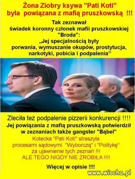 Niejasna przeszłość Patrycji Koteckiej, żony Ziobry