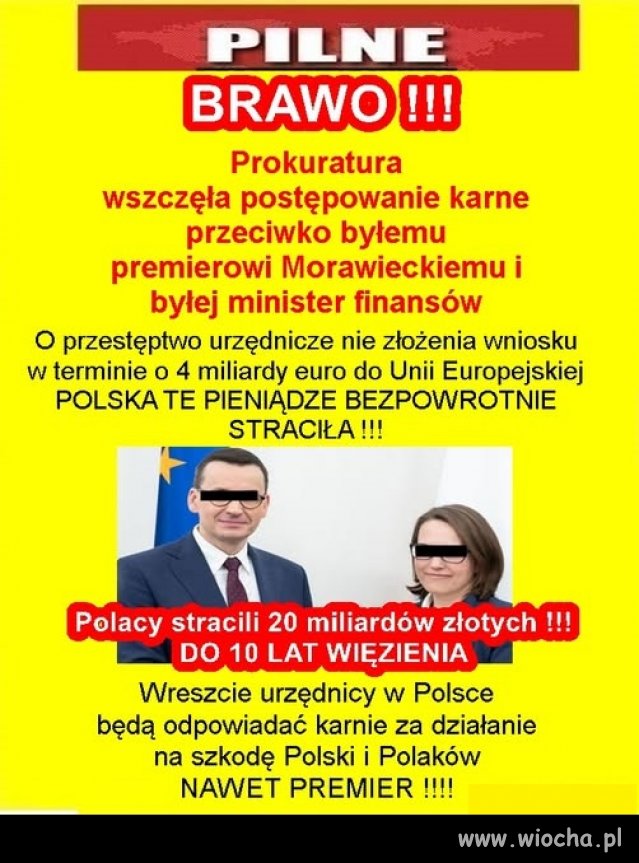 Zamknąć największego ZŁODZIEJA RP Morawieckiego na wiele lat ! 