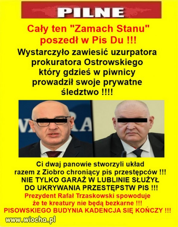 Cały ten "Zamach Stanu" poszedł w Pis Du !!!