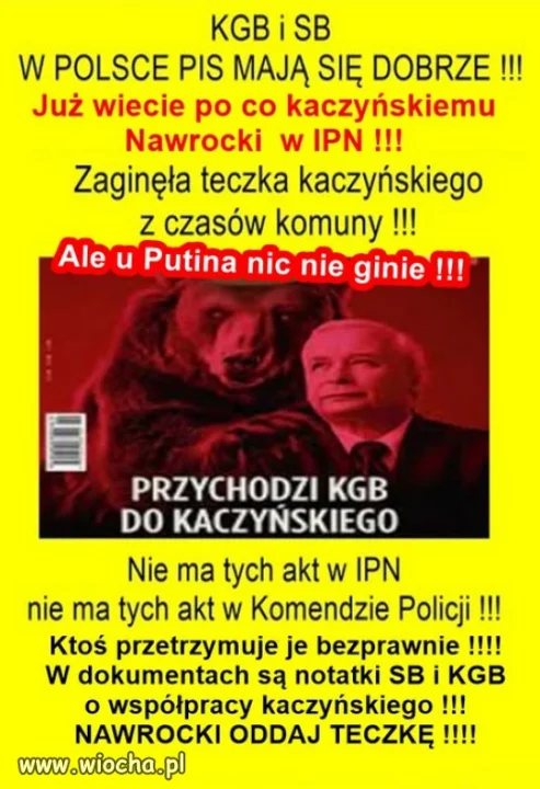 Kaczyński czysty jak kryształ z nowym życiorysem...