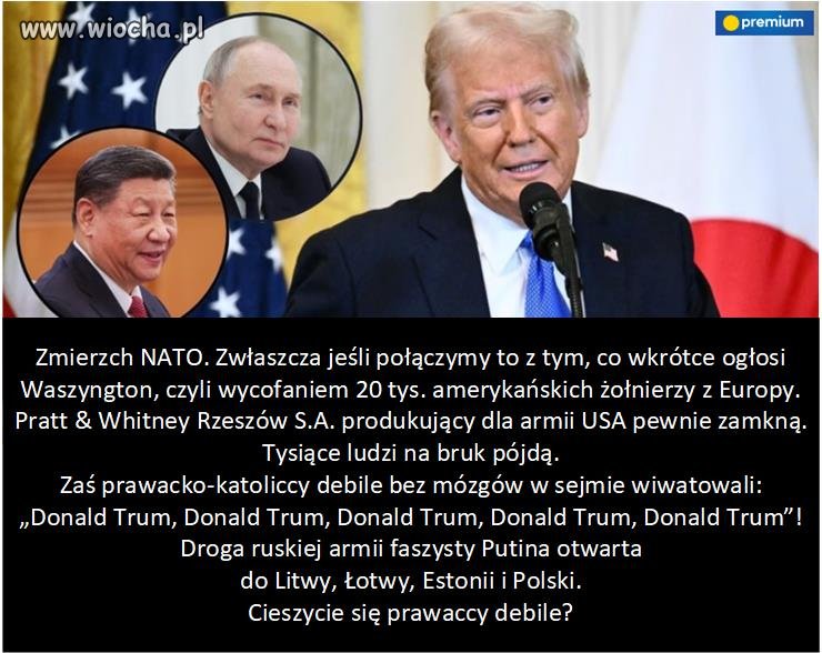 Sojusz transatlantycki jest skończony
