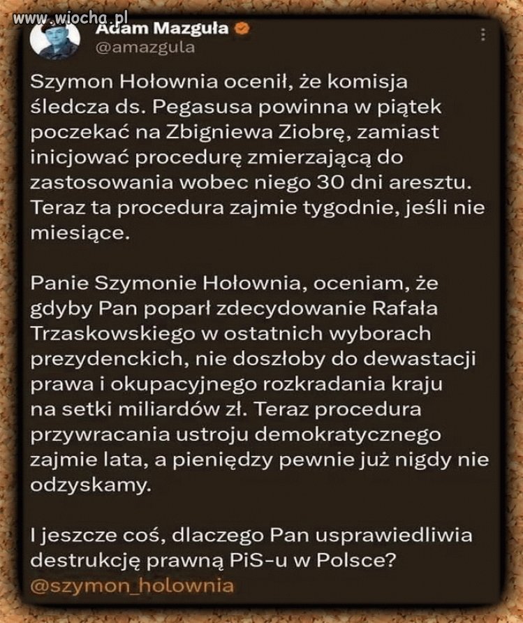 Kilka słów do Hołowni