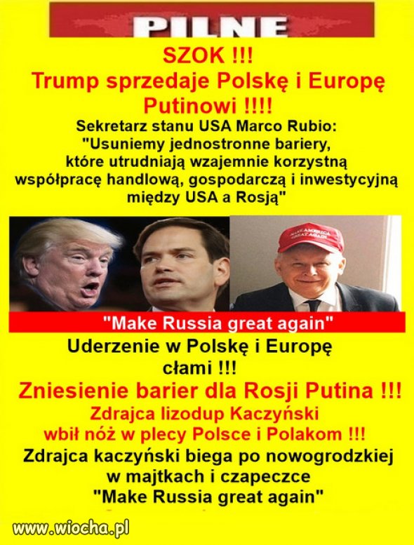 PiS Mafii Kaczyńskiego to współczesna Targowica!