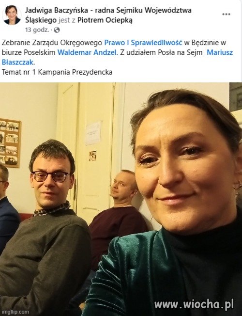 Działacz PiS, gdy zobaczy