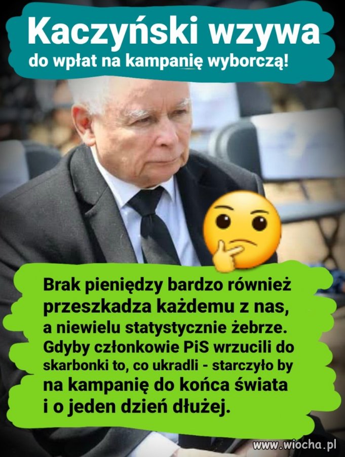 To co ukradliście dajcie teraz na partię ...