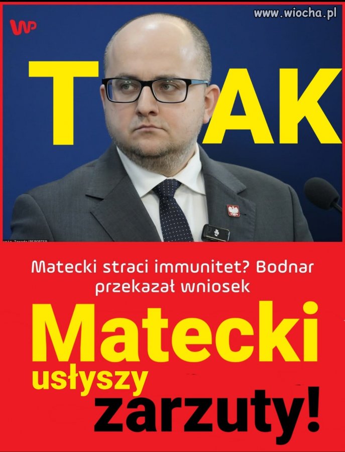 Matecki za kraty! Jest wniosek o uchylenie immunitetu ...