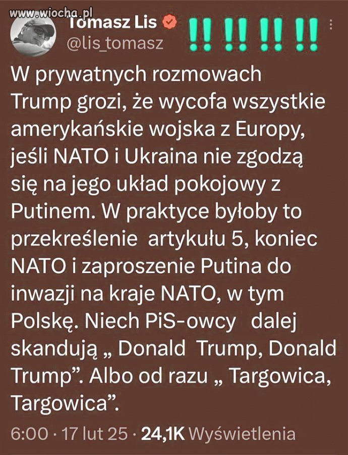 PIS jest niebezpieczne dla Polski