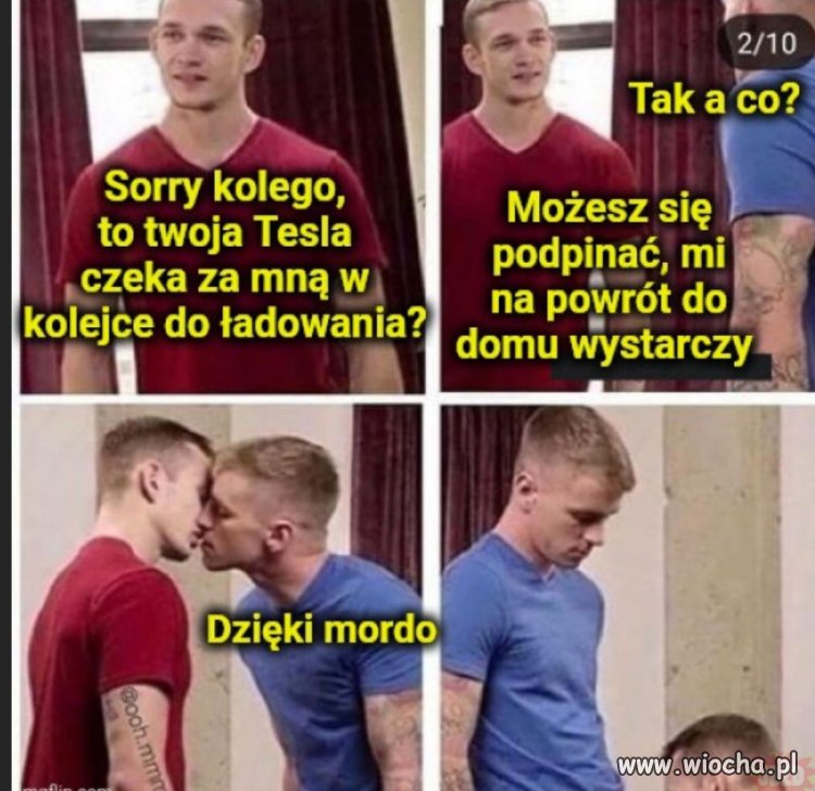 Miedzy użytkownikami Tesli