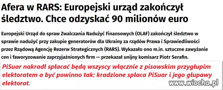 Kradł PiSuar