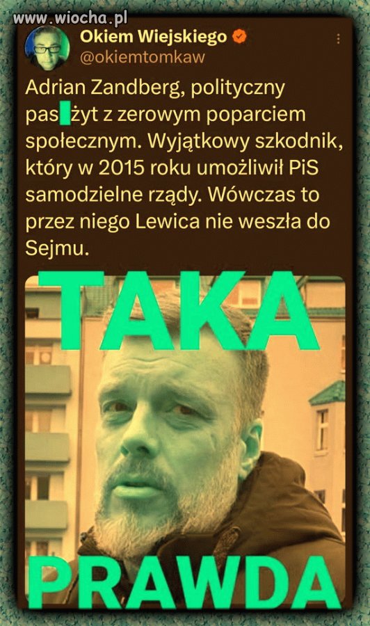 Zandberg wracaj na swoją planetę