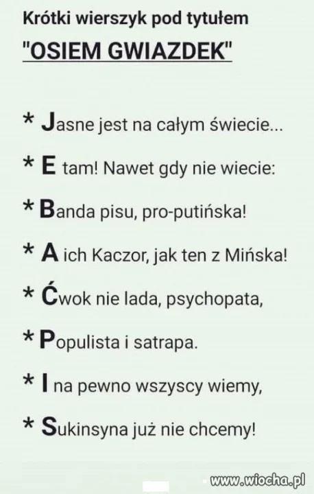 Taki wierszyk ...