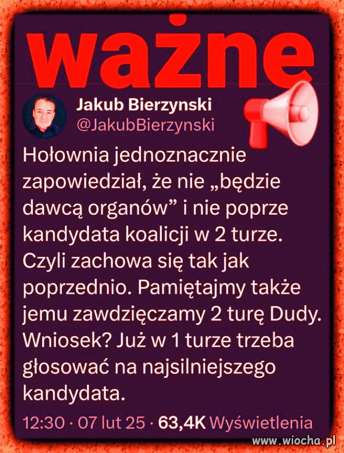 Hołownia to też błazen