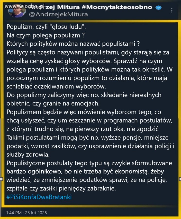 Na czym polega populizm?