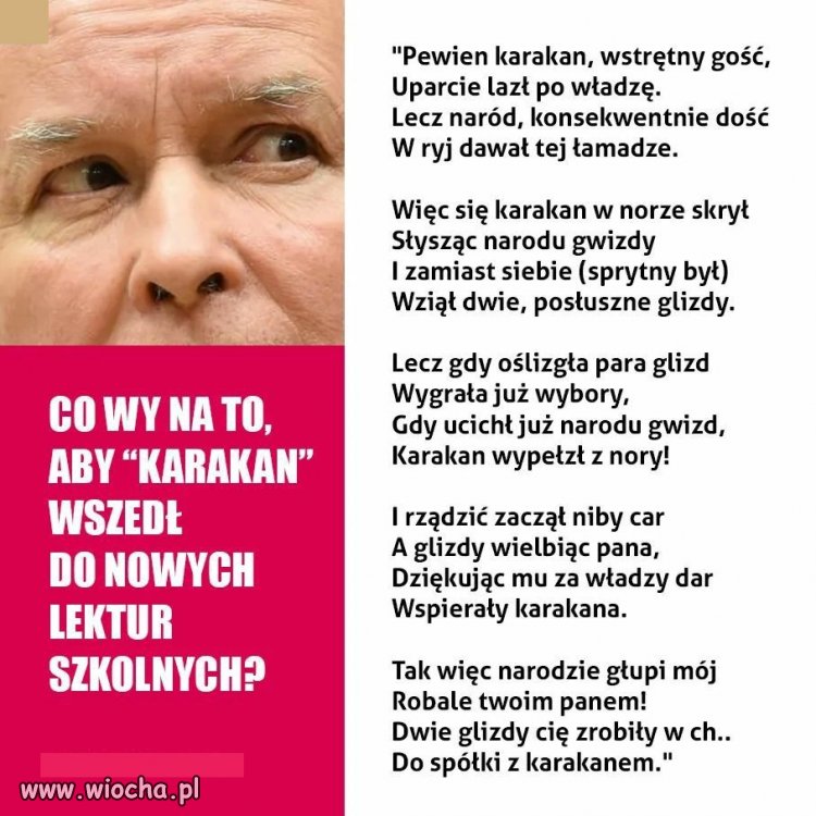 Taki wierszyk ... To już klasyka !