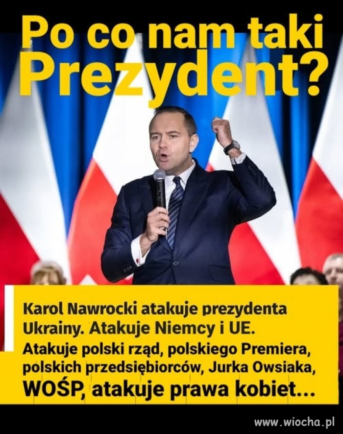 Po co nam człowiek, który szuka wrogów i skłóca ludzi 