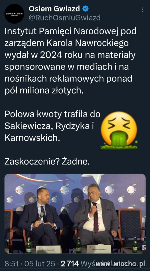 Kasa na propagandę płynęła ze wszystkich stron !