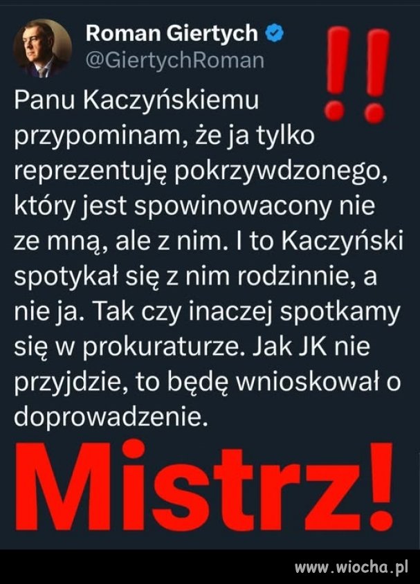 Na wszelki wypadek warto przypomnieć ...