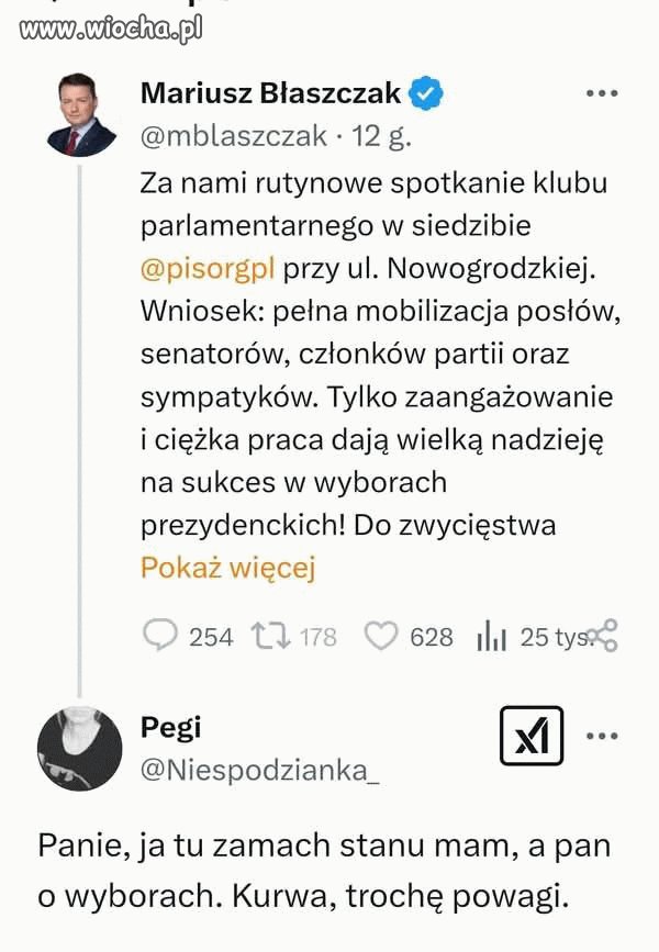 Piękna orka na pisowskim debilu