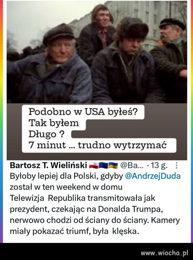 Całe siedem minut wytrzymał !