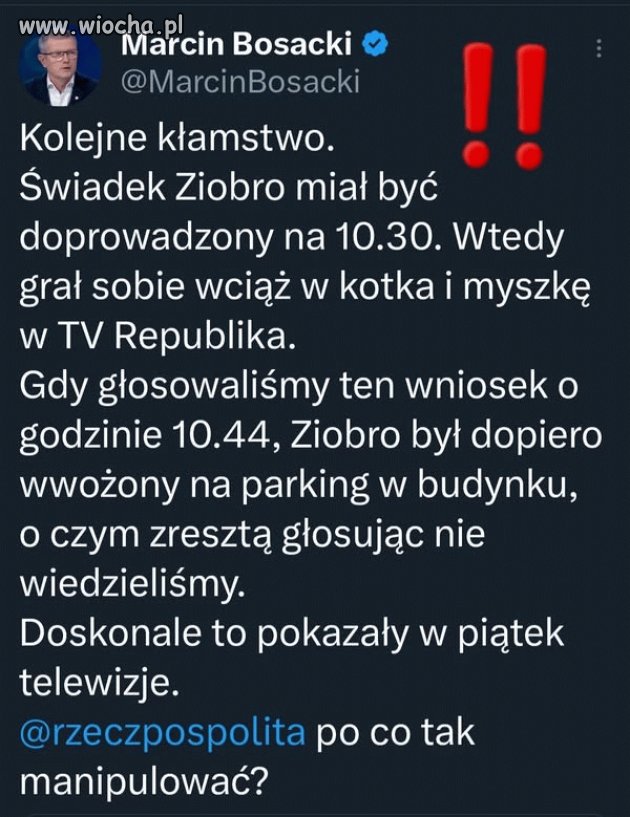 Ziobro zero miękiszon specjalnie się spóźnił