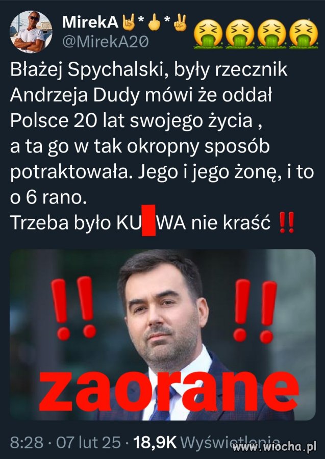 No i mamy kolejnego pisowskiego męczennika ...