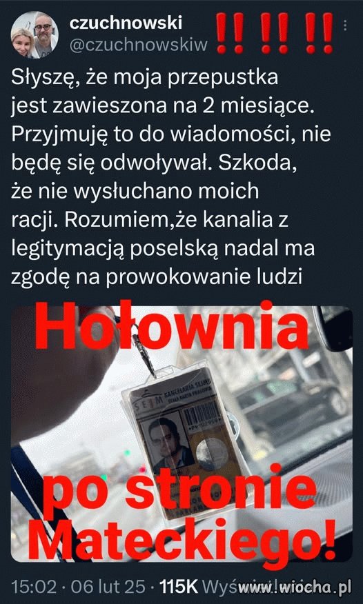 Hołownia znowu po stronie pisowskich dewiantów