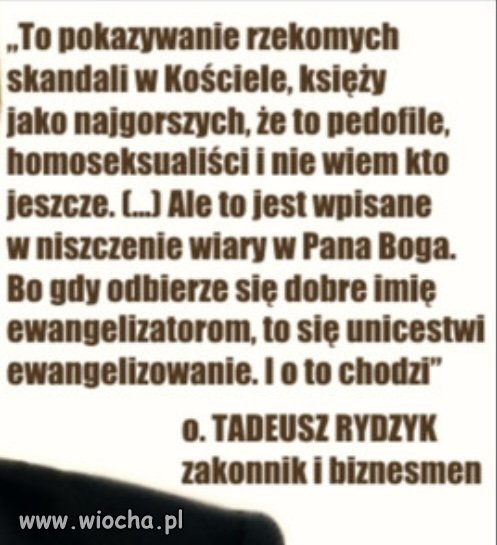 "Mnie jako katolika prawo nie obowiązuje" 
