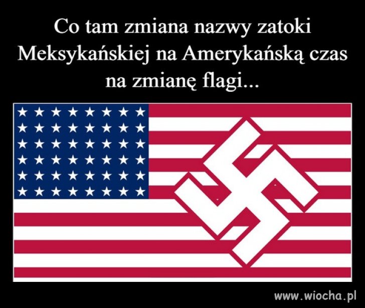 Czerwona swastyka pasuje do ekipy Trumpa coraz bardziej !