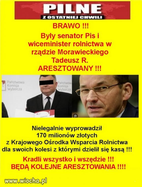 Tak złodzieje PiSu "wspierali" rolnictwo...