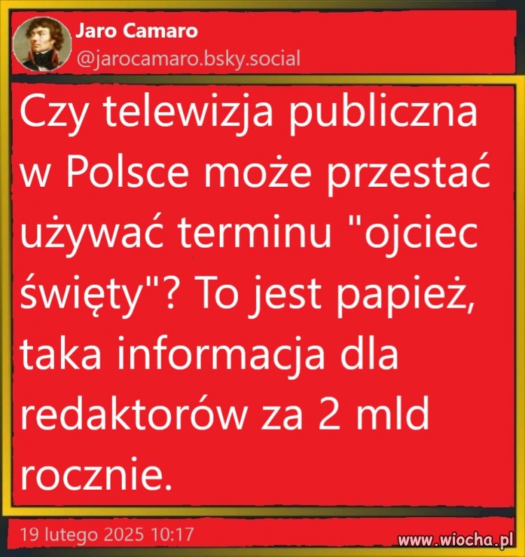 Przyzwyczajeni do trzymania palca watykańskiemu najeźdźcy?