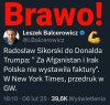 Brawo Radek! Tak trzeba gadać z tym pomarańczowym