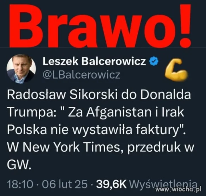 Brawo Radek! Tak trzeba gadać z tym pomarańczowym