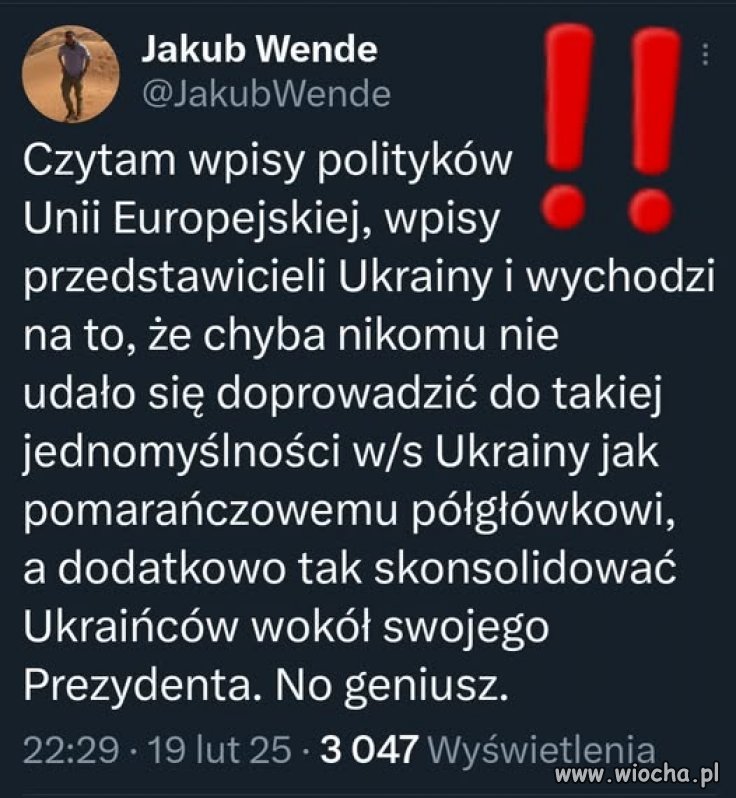 Brawo trumpek. Nikt by nie zrobił tego lepiej ...