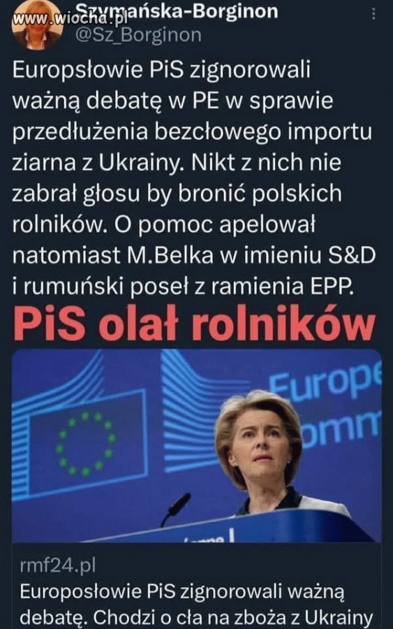 Tak pisowieci dbają o rolników